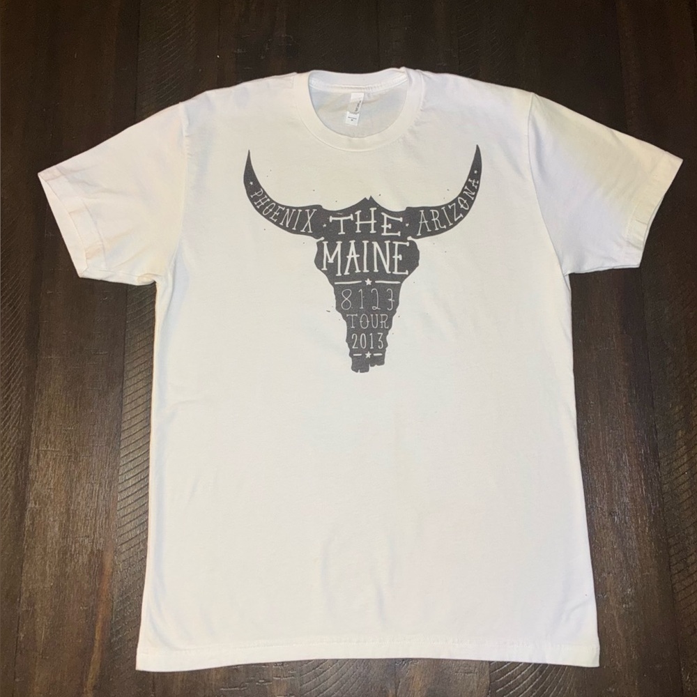 The Maine 8113 Tour 2013 T-Shirt Phoenix Skull Graphic Size Medium
